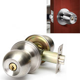 Bathroom Door Lock Stainless Steel Cylinder Round Knob Door Handle