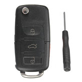Remote Flip Key Fob Shell Case For VW Golf Passta  Beetle Jetta GL
