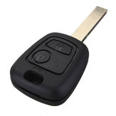 2-knop Remote Key Fob Voor Peugeot 307 Met Transponder Chip ID46