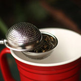 Inoxidável malha de aço bola tempero de ervas folha infuser filtro coador de chá solto