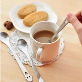 Sopa De Café De Face De Sorriso De Aço Inoxidável Chá Spoon Kitchen Tools