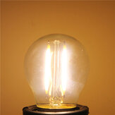 Lâmpadas de filamento retrô LED COB brancas / brancas quentes não-dimmable G45 E27 2W Edison Retro Bulbs 220V