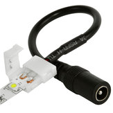 Soldeervrije vrouwelijke vatvoedingconnector voor 8mm 3528 LED-striplicht