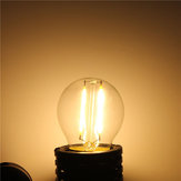 E27 G45 2W Ciepła biel / Biała lampa LED COB z filamamentem dimmowalnym Edisona AC220V/110V