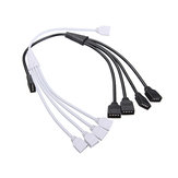 4 Pin 1 to 4 Flexible LED Connector Cable Splitter For RGB Strip Light