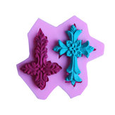 Cross Silicone Fandant Mold Chocolate Polymer Clay Mould