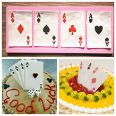 Poker Cards Silicone Fandant Mould Chocolate Polymer Clay Mould