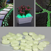 10Pcs Luminous Light Emitting Artificial Pebble Stone Home Decoration