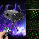 Mini R&G Auto/Hangvezérlésű LED Színpadfény Projektor Távirányítóval Karácsonyi DJ Disco Bulikhoz