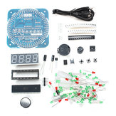 DIY DS1302 Rotasyon LED Elektronik Saat Kit 51 Öğrenme Kurulu