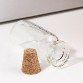 20Pcs Mini Clear Drift Wishing Message Glass Bottles Vials With Cork