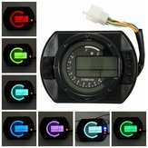 Motorrad KMH LCD Digitaler Tachometer Tachometer mit 7 Hintergrundfarben