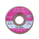 Tresse de dessoudage de 75 cm et 2,0 mm pour enlever le fil de soudure CP-2015