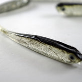 Szara miękka wabik na ryby z silikonu, do słodkowodnych i słonych wód
