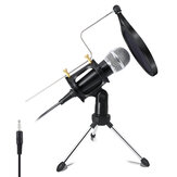 X-01 3.5 mm Jack Mini Recording Condenser Microphone for Computer PC Karaoke Phone