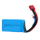 Wltoys 7.4V 1500mAh 25C 2S Lipo Battery T Plug for 144001 144010 A959-B A969-B A979-B 1/18 RC Car