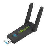 Adaptador USB WiFi 600Mbps 2.4G/5GHz, 3.0, Dongle Wireless Receptor de Cartão de Rede para PC, Desktop ou Laptop