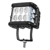 4Inch LED Work Light Bar Three Sides Glow Flashing Spotlight 20W 9000LM for Off Road Truck ATV