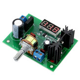 Módulo regulador de tensão ajustável LM317, fonte de alimentação com redução de tensão, módulo com medidor de LED