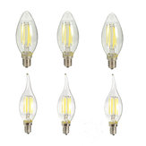 Ampoule LED filante ZX E14 dimmable 6W avec boîtier en verre pour maison, lampes à bougie 110V 220V chandelier