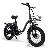 [EU Direct] CMACEWHEEL Y20 48V 15Áh 750W 20in Összecsukható elektromos kerékpár 3 mód 60-100km Hatótáv Duplafékes E bike