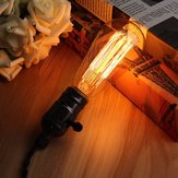 مصباح إديسون E27 60 واط عتيق ذو سلك مصبوب بأسلوب صناعي فني AC110V/220V
