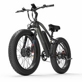 [EU Direct] LANKELEISI MG740PLUS 20Ah 48V 1000W*2 Electric Bicycle 26*4.0 Inches 120-150km Mileage Range Max Load 180kg