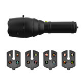 XANES LT-G7 4xLEDs 480 Lumens 3Modes 3 Color Light Multifunction Handheld Projector Flashlight 18650