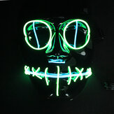 Halloween-Maske Flash El Wire Led Glowing Beauty Weihnachtsfeier-Maske
