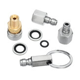 Quick Release Coupler Plugs for Air Rifles PCP Socket Plug Adaptör Fitting Kits With Rubber Ring 