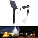 Lampadina a LED portatile con pannello solare, impermeabile, con sensore di luce, per campeggio, tende da campeggio, pesca e situazioni di emergenza