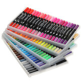 120 الألوان المائية القلم رسم قابل للغسل الفن علامات القلم للأطفال رسم اللوحة الفن اللوازم ماركر القلم