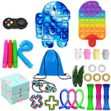 Набор игрушек Fidget, 29 предметов. Форма ананаса и мороженного. Антистрессовые, обучающие, головоломки, развивающие устройства для детей и взрослых.