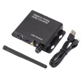 MnnWuu Receptor de señal convertidor digital coaxial a analógico RAC AUX 3.5 Bluetooth 5.0 con puerto USB para auriculares altavoz audio U Disk