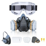 NASUM Maskerer met Veiligheidsbril PVC Elastisch Verstelbaar Werkmasker Decoratieve Schilderij Lassen Beschermende Bedekkingsmaskers