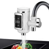 WF-009 3000 واط صنبور مياه للمطبخ 3 ثوانٍ LED آلة تسخين المياه الكهربائية للتدوير حنفية مياه ساخنة / باردة مع درجة حرارة عرض