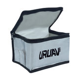 URUAV UR11 tűzálló robbanásbiztos LiPo akkumulátor hordozható biztonsági táska Beépített töltés 14X16X21cm 