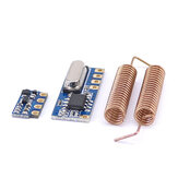 3pcs 433MHz Wireless Transceiver Kit Mini RF Transmitter Receiver Module + 6PCS Spring Antennas OPEN-SMART for Arduino - products that work with official for Arduino boards