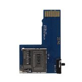 Adattatore doppio per schede Micro SD per Lampone Pi