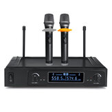 100db 500-599Mhz UHF kétcsatornás vezeték nélküli mikrofon Karaoke UHF mikrofonrendszer