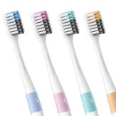 Dr. Bei 4-delig Soft tandenborstel Handmatige milieuvriendelijke tandenborstel met reisdoos