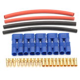 5 paires de connecteurs EC3 pour batterie Lipo et gaine thermorétractable