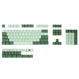 Matcha 124 Keys PBT Dye Sublimation Keycaps Set XDA Profile Thai Japanese Style Tinted keyboard Keycaps for Mechanical Keyboard