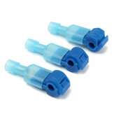 Excellway® TC01 Conjunto de 50 terminais de emenda rápida azuis para fios e conector fêmea de espátula