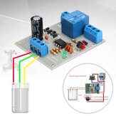 Módulo de control automático de nivel de agua 12V Sensor de detección de nivel de agua Módulo de protección de bombeo y drenaje de la placa de circuito
