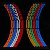 16-18 Inches Wheel Sticker Reflective Rim Stripe Decals Tape for Car Bike Motorcycle