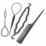 Profesjonalne narzędzie do oplatania włosów Twist Styling Clip Stick Bun Maker Comb DIY Accessories
