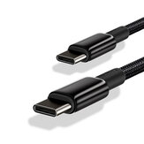 Baseus CW-YMS 100 W USB-C naar USB-C PD-kabel PD3.0 Stroomvoorziening QC4.0 Snel opladen Datatransmissie Snoerlijn voor Samsung Galaxy Note 20 voor iPad Pro 2020 MacBook Air 2020 Mi 10 Huawei P40