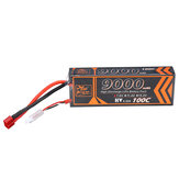 Batería de LiPo ZOP Power 7.6V 9000mAh 100C 2S con enchufe T Deans para coche RC