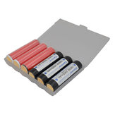 1Pcs M6 Extended Version Batterie Case Batterie Boîte de Rangement Batterie Titulaire pour 6x Protégé 18650 Batteries